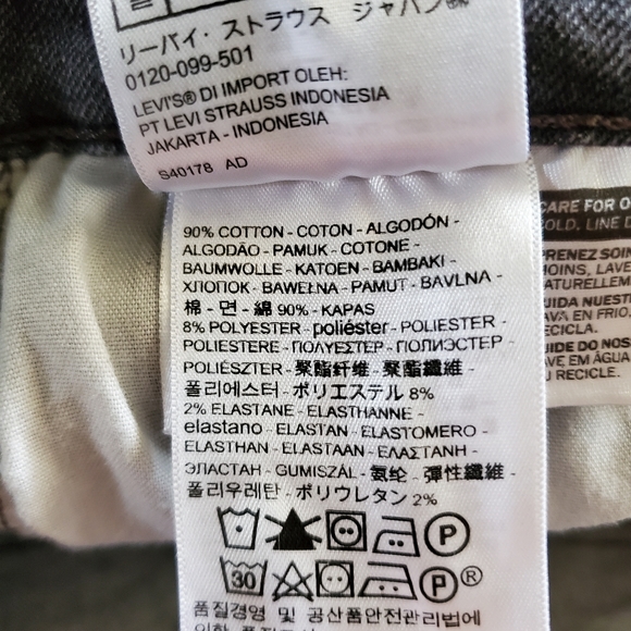 Levi's 721 Altered High Riske Skinny Jeans Size 28 - Picture 13 of 15